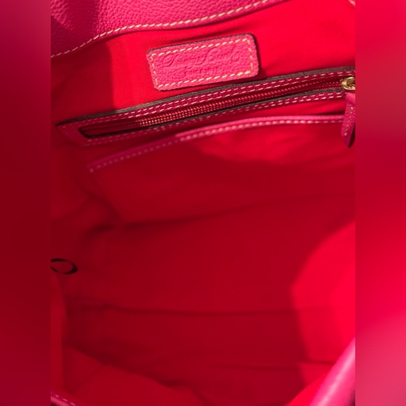 Dooney & Bourke Pink Hobo Bag with Gold Clasp - Picture 3 of 10